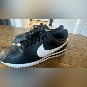 Black and White Nike Cortez